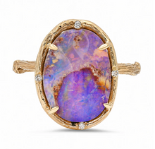 Load image into Gallery viewer, Elisabeth Bell Lilac Sea Opal Ring