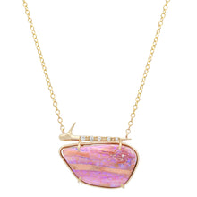 Load image into Gallery viewer, Elisabeth Bell Pink Opal Thorn Necklace
