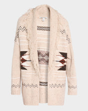 Load image into Gallery viewer, Autumn Cashmere Aztec Fringe Trim Cardigan
