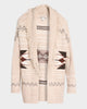 Autumn Cashmere Aztec Fringe Trim Cardigan