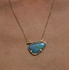 Elisabeth Bell Cosmic Opal Thorn Necklace