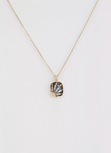 Load image into Gallery viewer, Celine Daoust Labradorite Sun &amp; Diamonds Mini Locket Necklace
