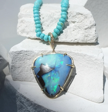 Load image into Gallery viewer, Elisabeth Bell Aqua Opal Necklace
