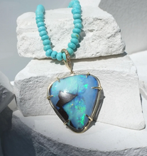 Load image into Gallery viewer, Elisabeth Bell Aqua Opal Necklace
