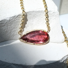 Load image into Gallery viewer, Elisabeth Bell Pear Tourmaline Necklace
