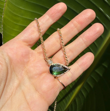 Load image into Gallery viewer, Elisabeth Bell Green Pear Tourmaline Necklace
