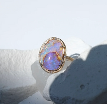 Load image into Gallery viewer, Elisabeth Bell Lilac Sea Opal Ring

