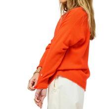 Load image into Gallery viewer, Kerri Rosenthal Whisper Featherweight Cardigan in Tomato
