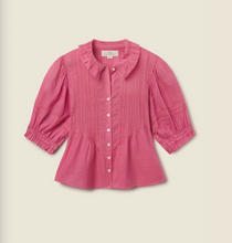 Load image into Gallery viewer, Trovata Jess Blouse in Rosehip Gingham
