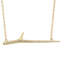 Load image into Gallery viewer, Elisabeth Bell Jewelry Horizontal Diamond Thorn Necklace
